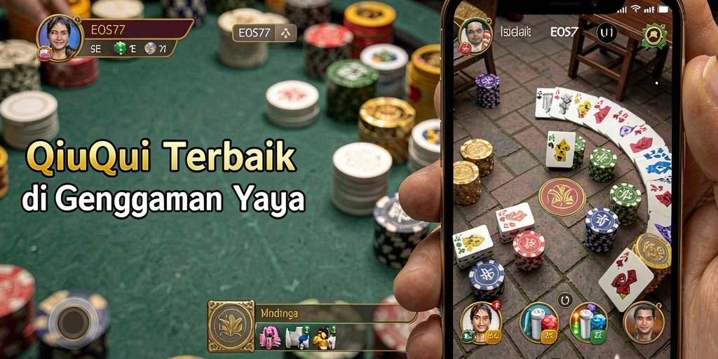 Screenshot gameplay QiuQiu yang seru dan kompetitif.