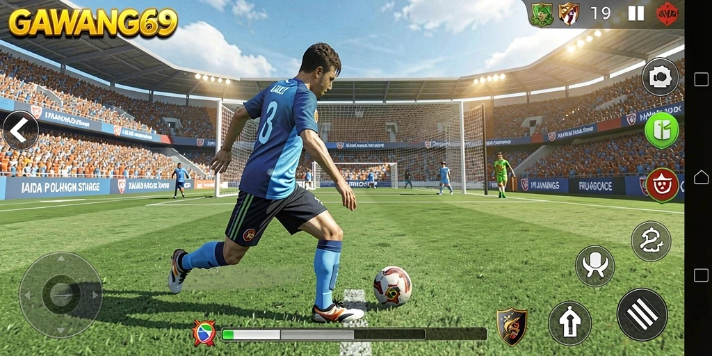 Screenshot GAWANG69 menampilkan momen seru dalam pertandingan olahraga.