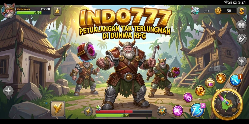 Tampilan gameplay seru di INDO777 yang menyajikan petualangan RPG.