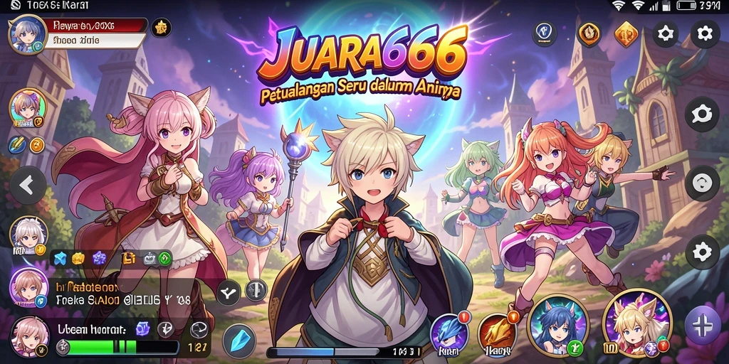 Tangkapan layar menunjukkan pertempuran seru dan karakter Anime yang menarik.
