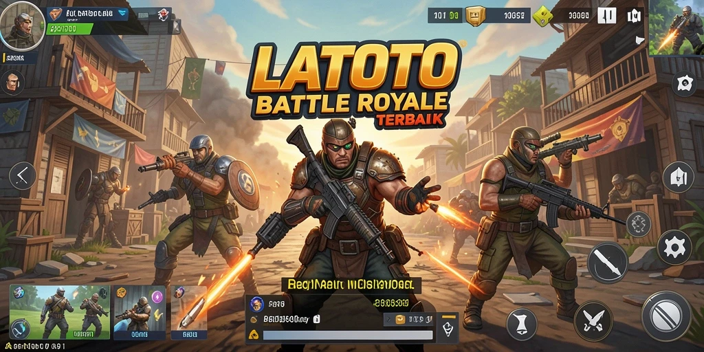 Screenshot gameplay LATOTO menampilkan aksi pertarungan yang seru.
