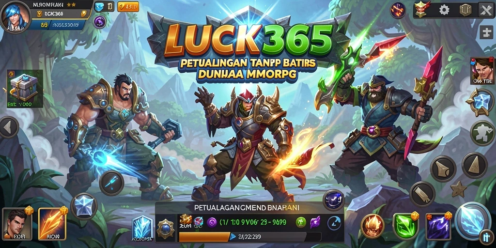 Gameplay LUCK365 yang menampilkan petualangan seru dan interaksi pemain.