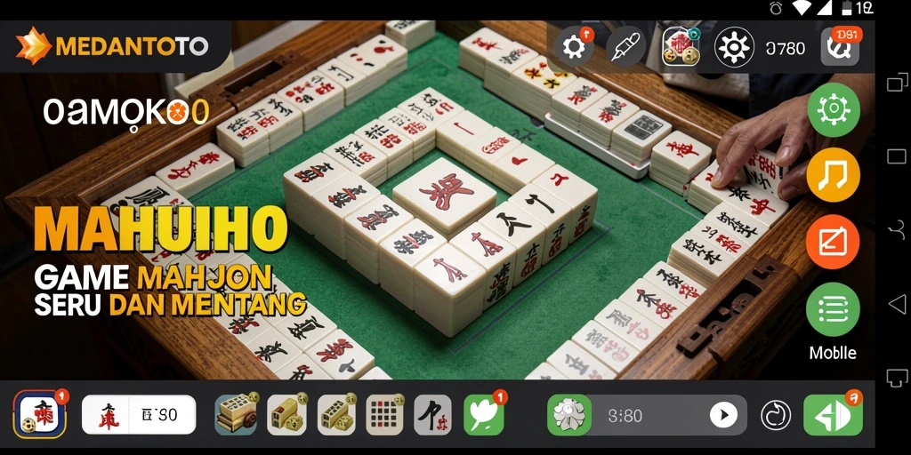 Tampilan menarik gameplay Mahjong di MEDANTOTO.