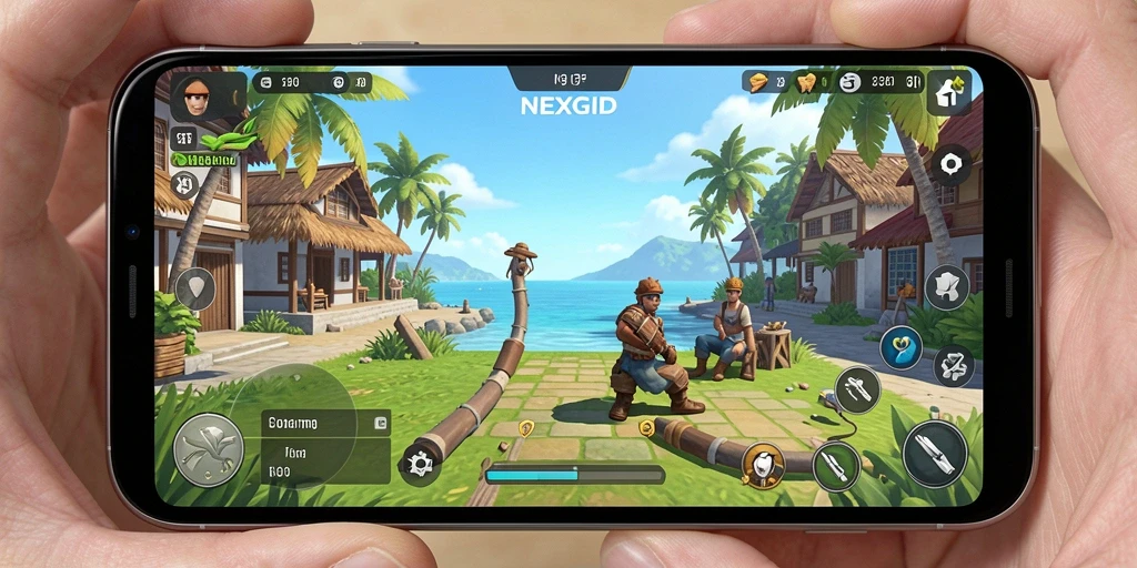 Tampilan gameplay NEXGID yang menarik dan menyenangkan.