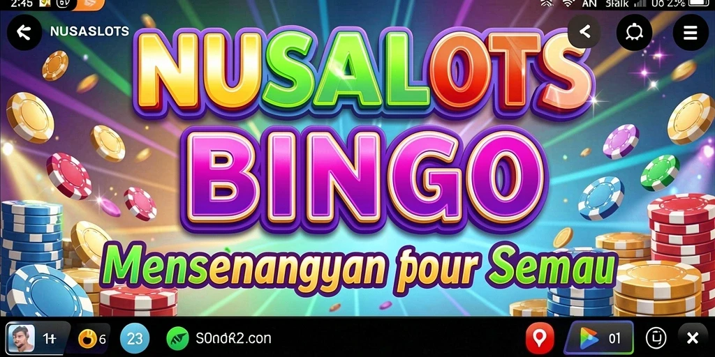 Tampilan gameplay seru NUSASLOTS dalam permainan Bingo.