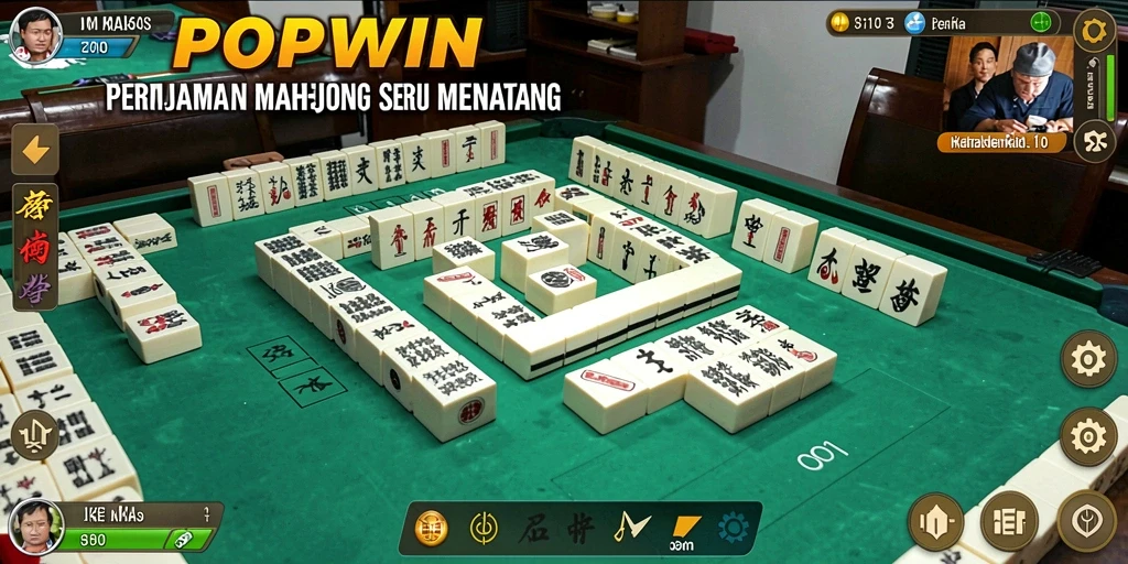Screenshot menunjukkan gameplay seru dari POPWIN Mahjong.