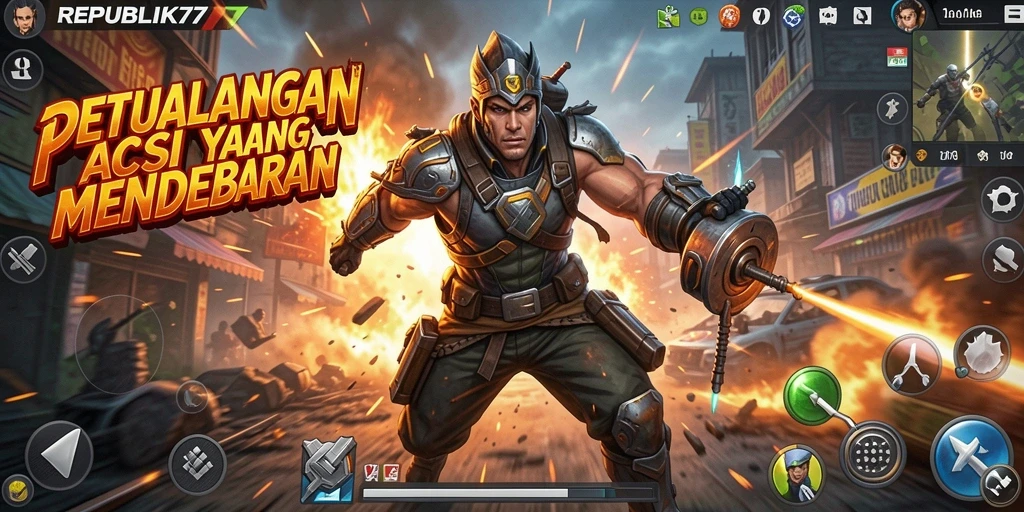 Gameplay seru dengan aksi pertarungan mendebarkan di REPUBLIK77.