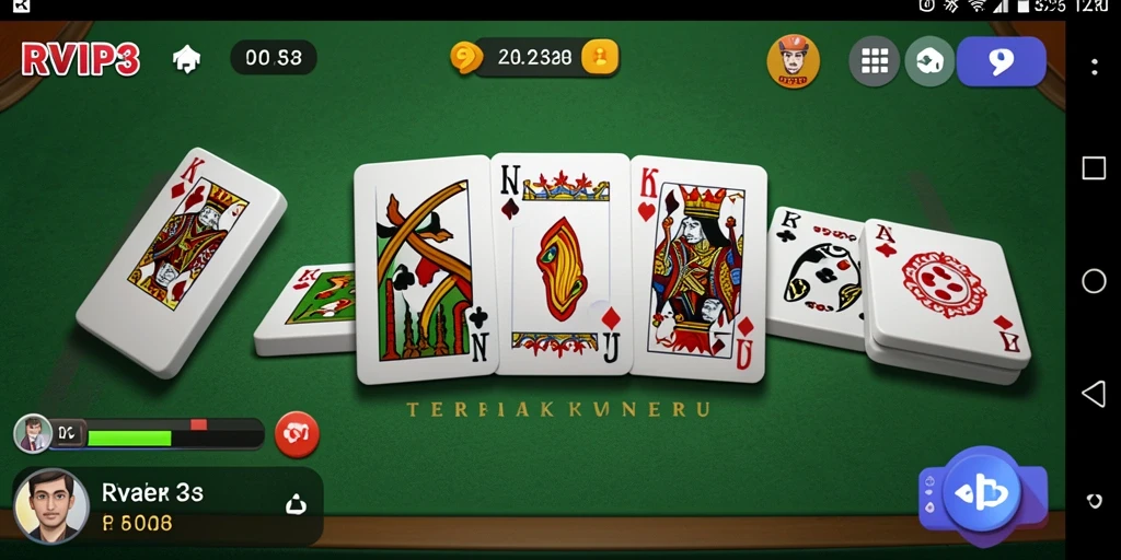 Tampilan gameplay Domino yang seru dan interaktif di RVIP3.