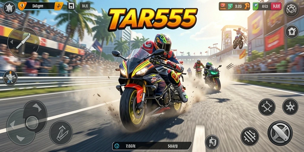 Gameplay TAR555 yang mendebarkan dan penuh adrenalin.
