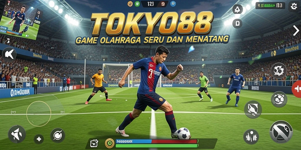 Screenshot gameplay TOKYO88 menampilkan aksi seru dalam olahraga.
