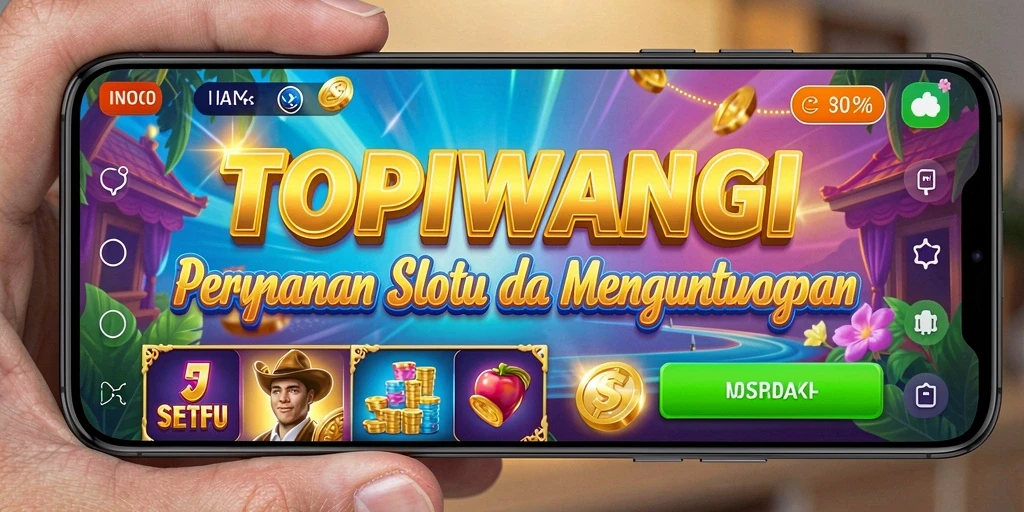 Screenshot utama TOPIWANGI yang menunjukkan momen seru gameplay Slot.