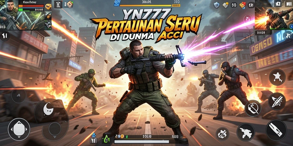 Tampilan gameplay seru YN777 di lingkungan yang menegangkan.